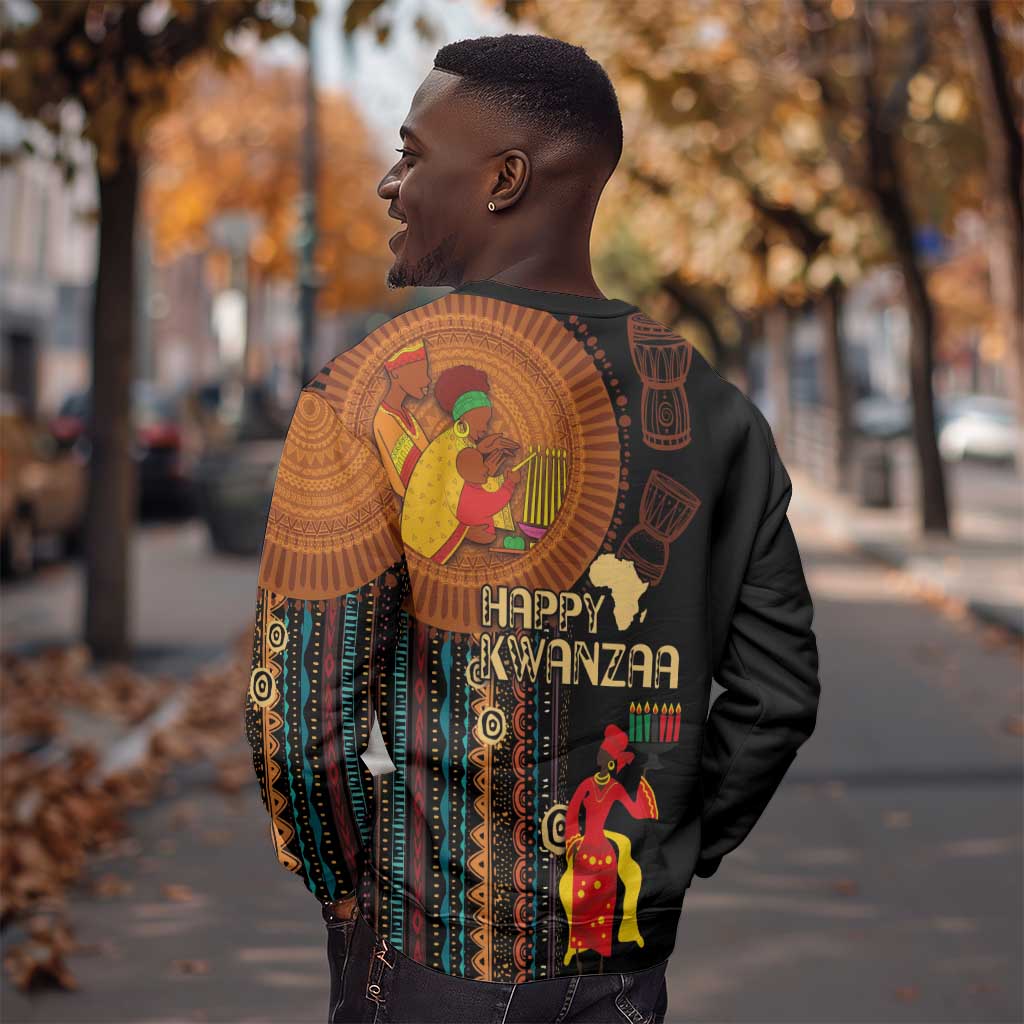 Happy Kwanzaa African Sweatshirt - Tribal Pattern LT03