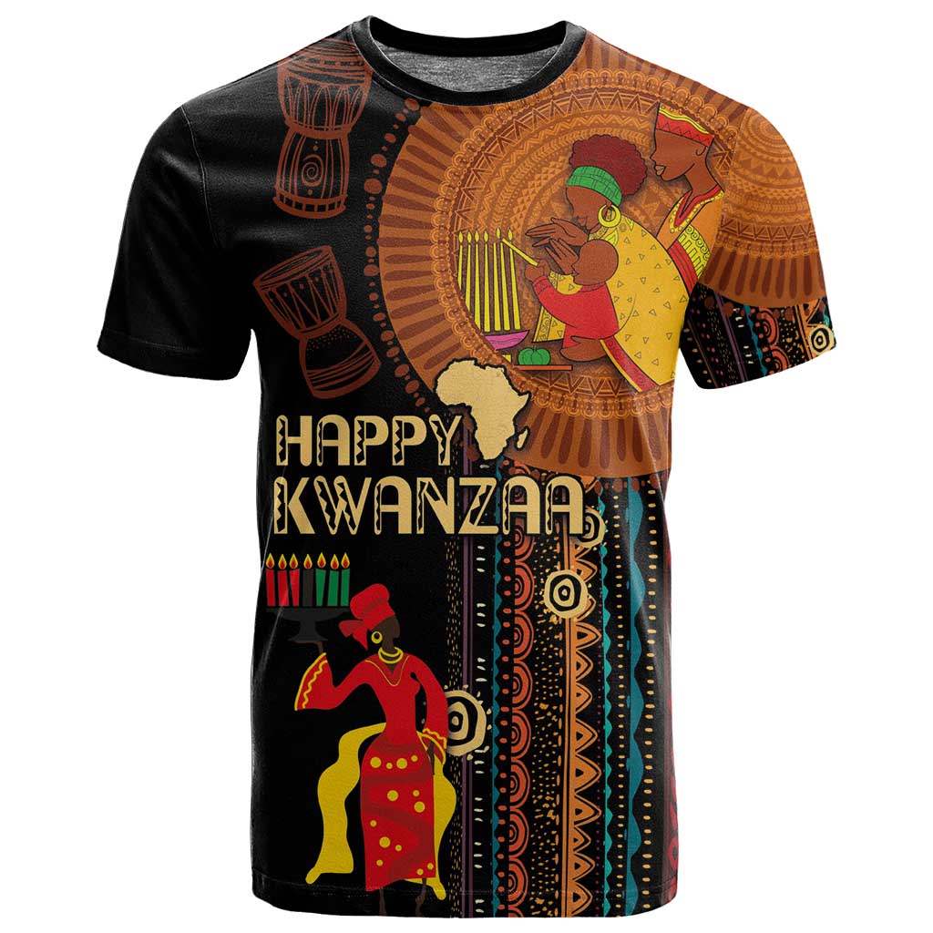 Happy Kwanzaa African T shirt - Tribal Pattern LT03