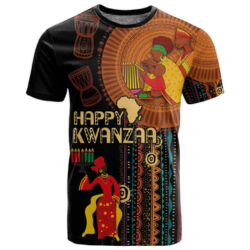 Happy Kwanzaa African T shirt - Tribal Pattern LT03
