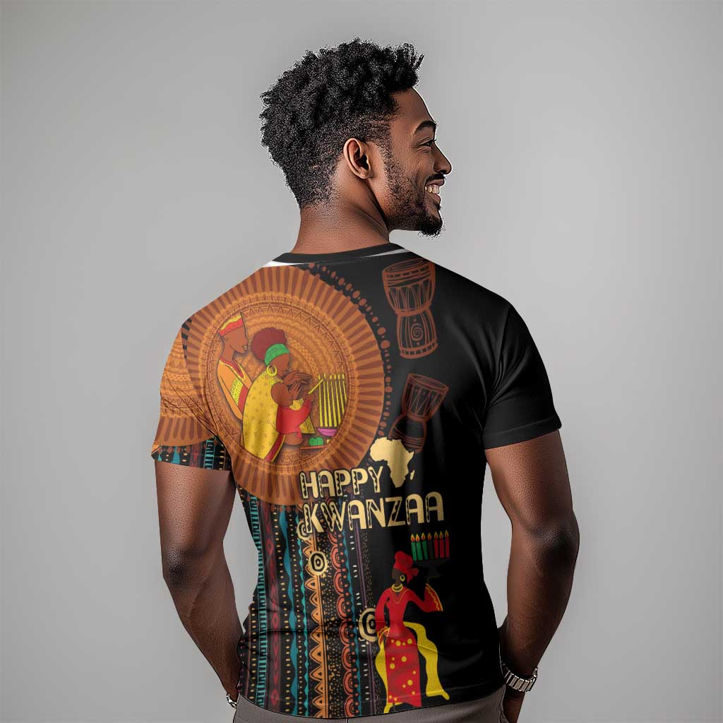 Happy Kwanzaa African T shirt - Tribal Pattern LT03