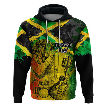 Jamaican Reggae Singer Hoodie B-Marley Reggae Grunge LT03