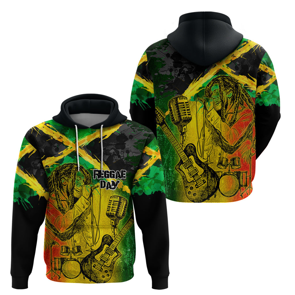 Jamaican Reggae Singer Hoodie B-Marley Reggae Grunge LT03