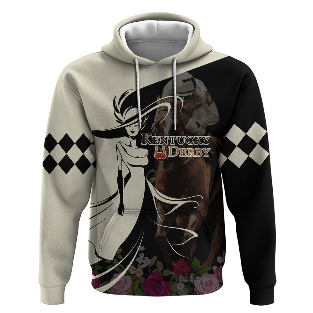 Kentucky Racing Horses Derby Hat Girl Hoodie Black Color LT03