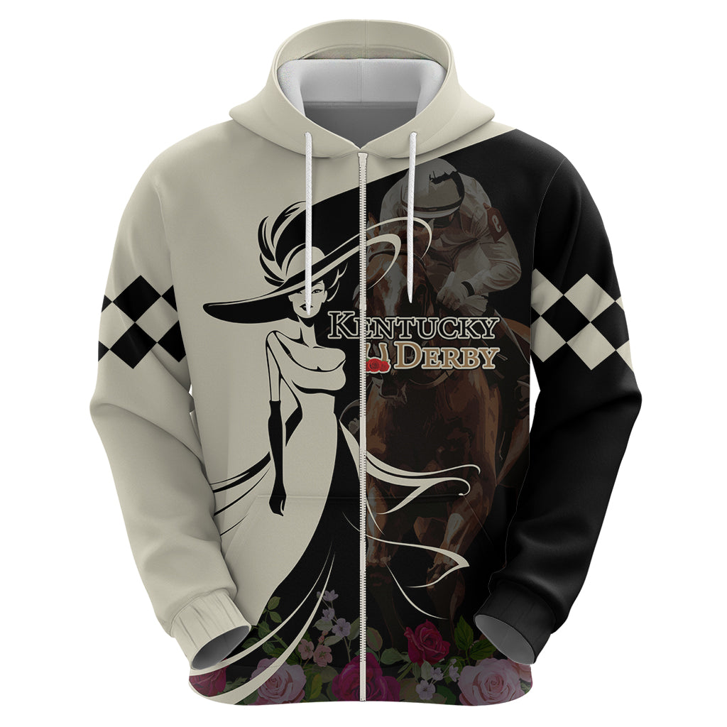 Kentucky Racing Horses Derby Hat Girl Hoodie Black Color LT03