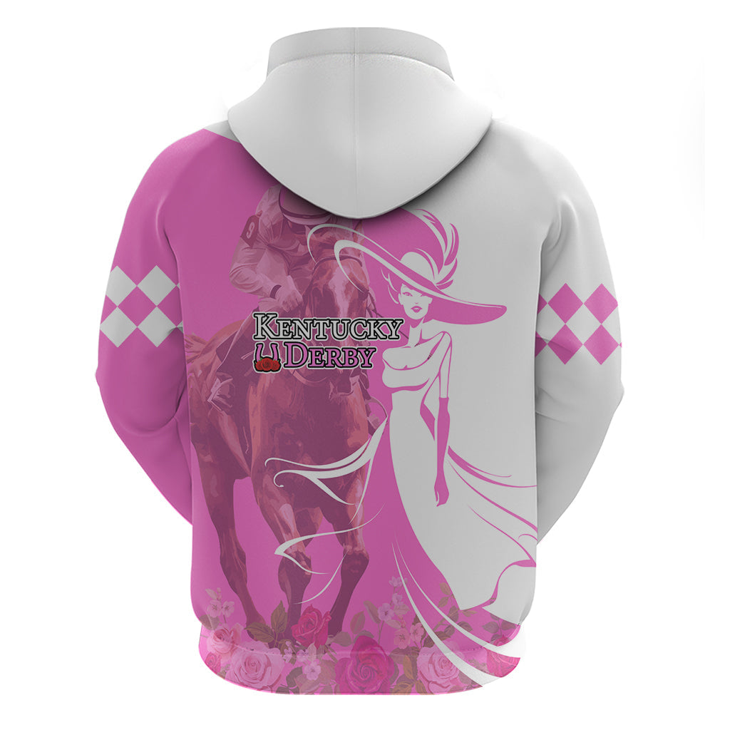 Kentucky Racing Horses Derby Hat Girl Hoodie Pink Color LT03