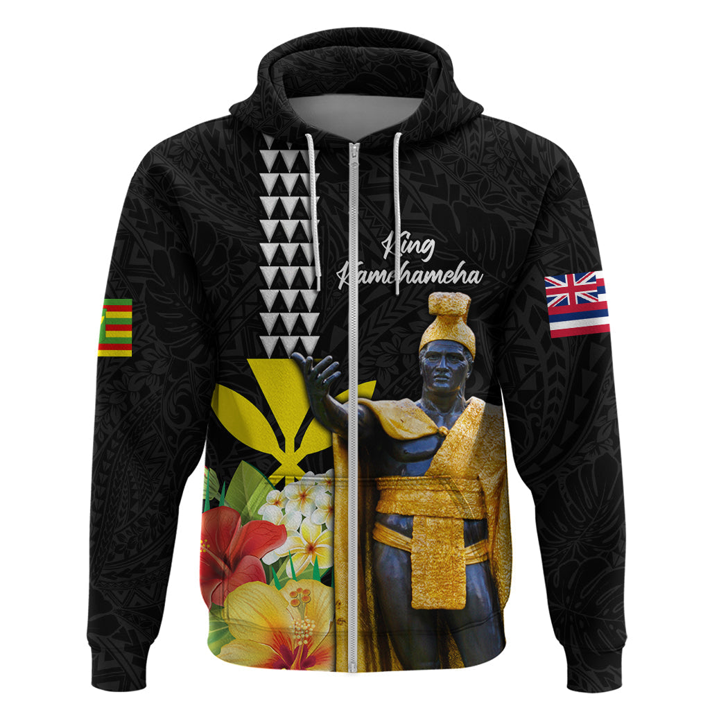 Hawaii King Kamehameha Day Hoodie Kanaka Maoli Hibiscus Flower and Kakau Pattern LT03