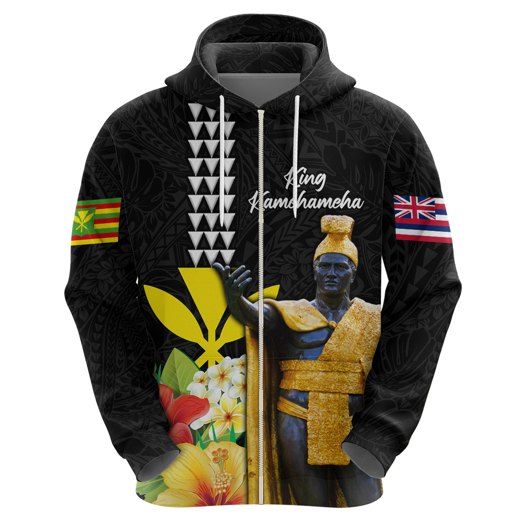 Hawaii King Kamehameha Day Hoodie Kanaka Maoli Hibiscus Flower and Kakau Pattern LT03