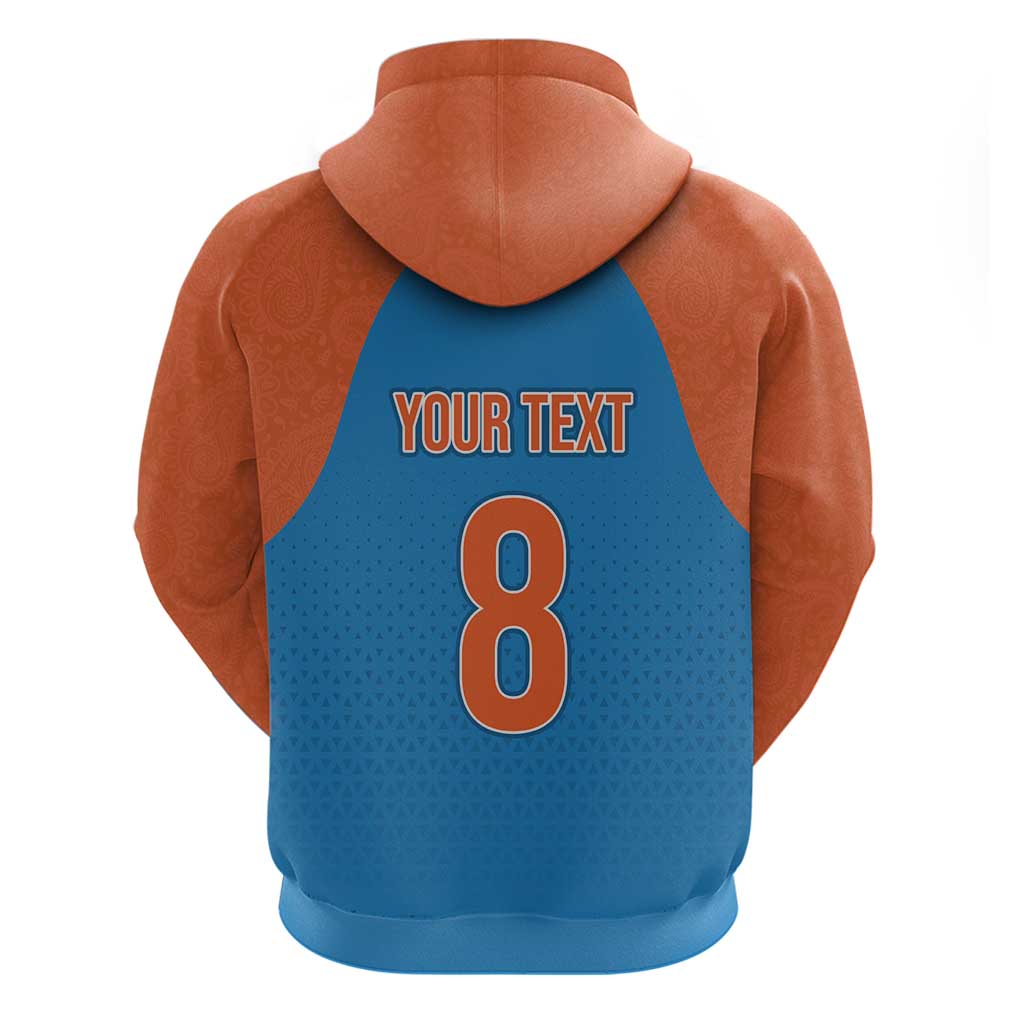 Custom India Cricket Mix Paisley Pattern Hoodie LT03