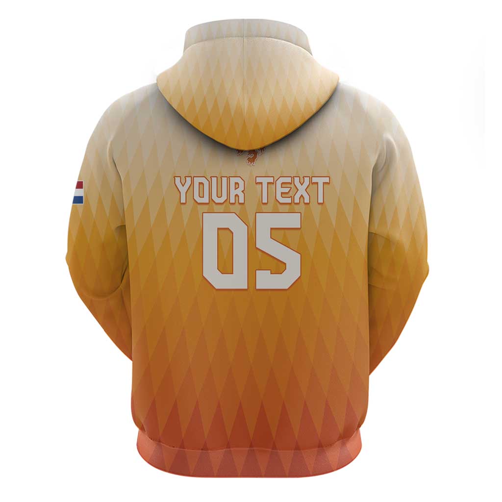 Custom Netherlands 2024 Football Hoodie Go Champions Oranje Lions LT05