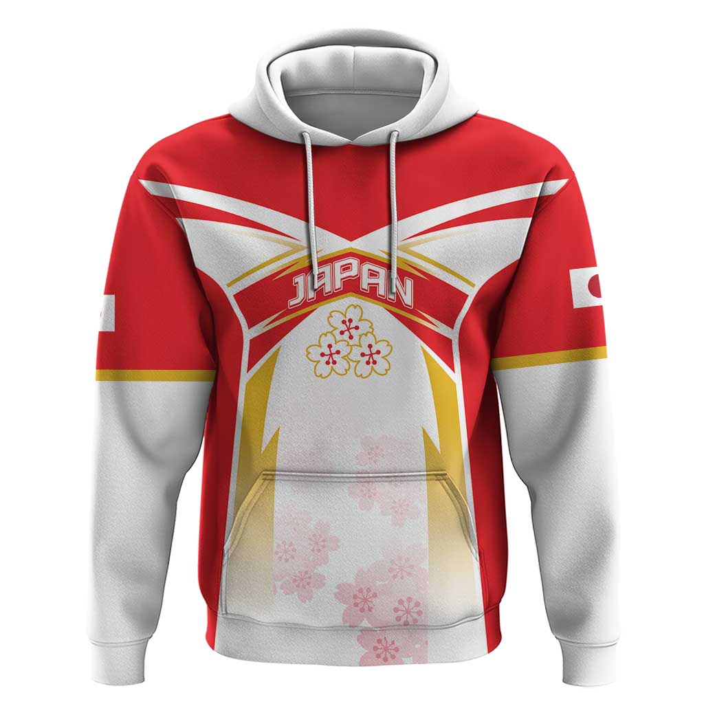 Custom Japan Rugby 2024 Hoodie Go Cherry Blossoms LT05