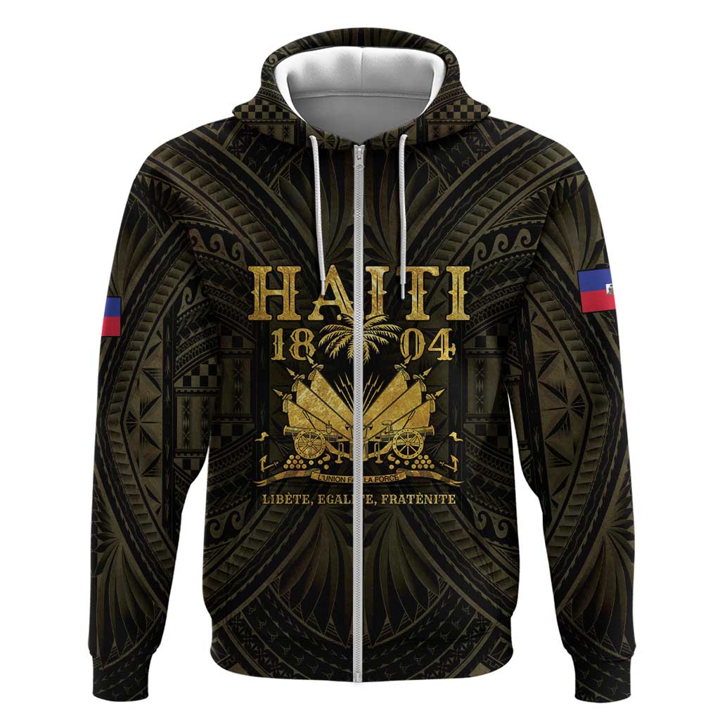 Haiti 1804 Hoodie Polynesian Gold Neg Maron LT05