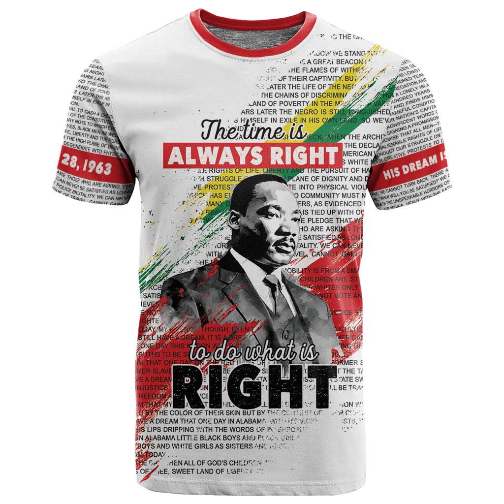 Martin Luther King T shirt Honoring The Legacy White Version LT05