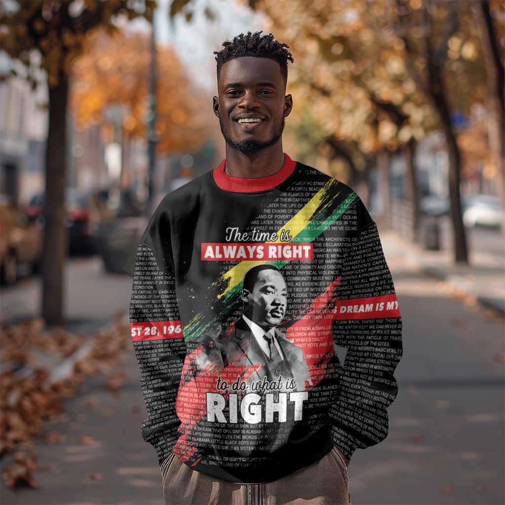 MLK Honoring The Legacy Sweatshirt Black Version LT05