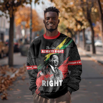 MLK Honoring The Legacy Sweatshirt Black Version LT05