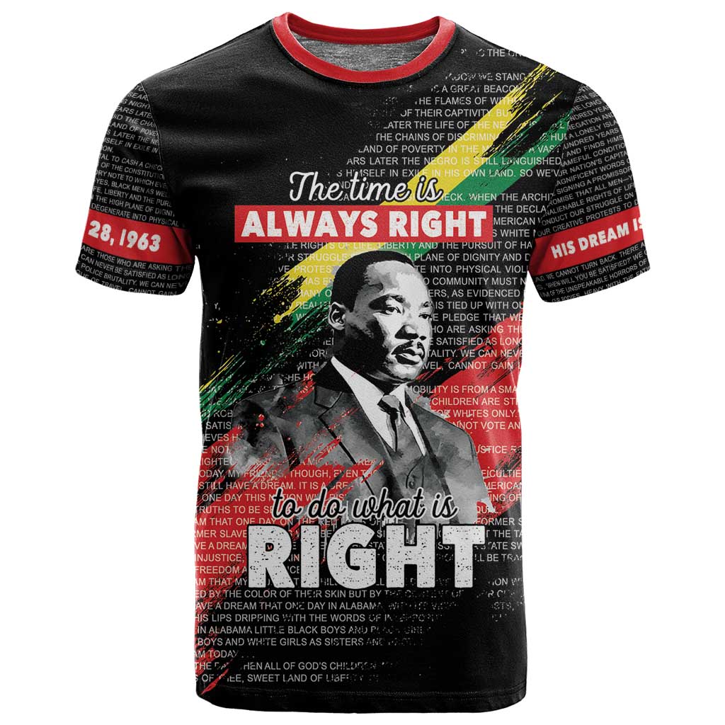 MLK Honoring The Legacy T shirt Black Version LT05