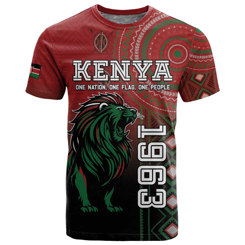 Personalised Kenya Jamhuri Day T shirt One Nation One Flag One People LT05