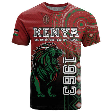 Personalised Kenya Jamhuri Day T shirt One Nation One Flag One People LT05
