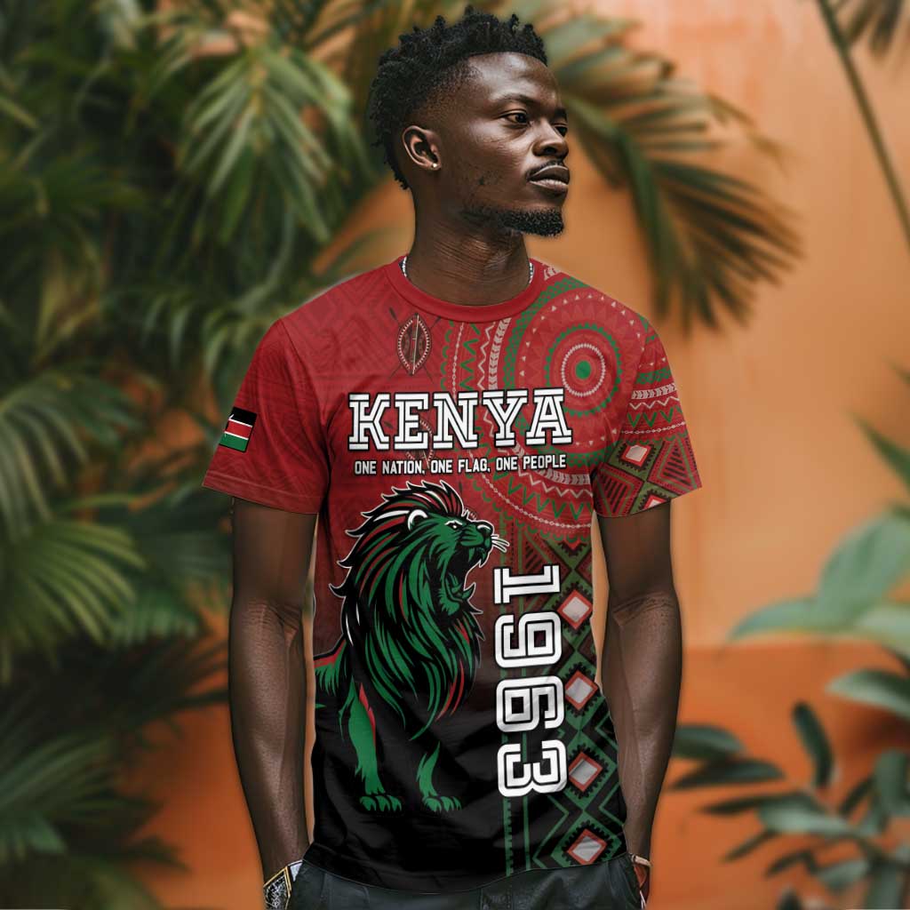 Personalised Kenya Jamhuri Day T shirt One Nation One Flag One People LT05