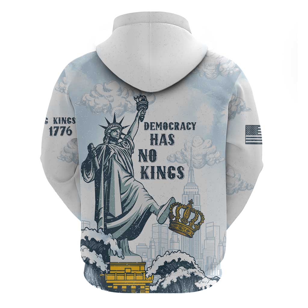 Funny Rejecting Kings Hoodie Since 1776 No Kings In America Retro Style LT05