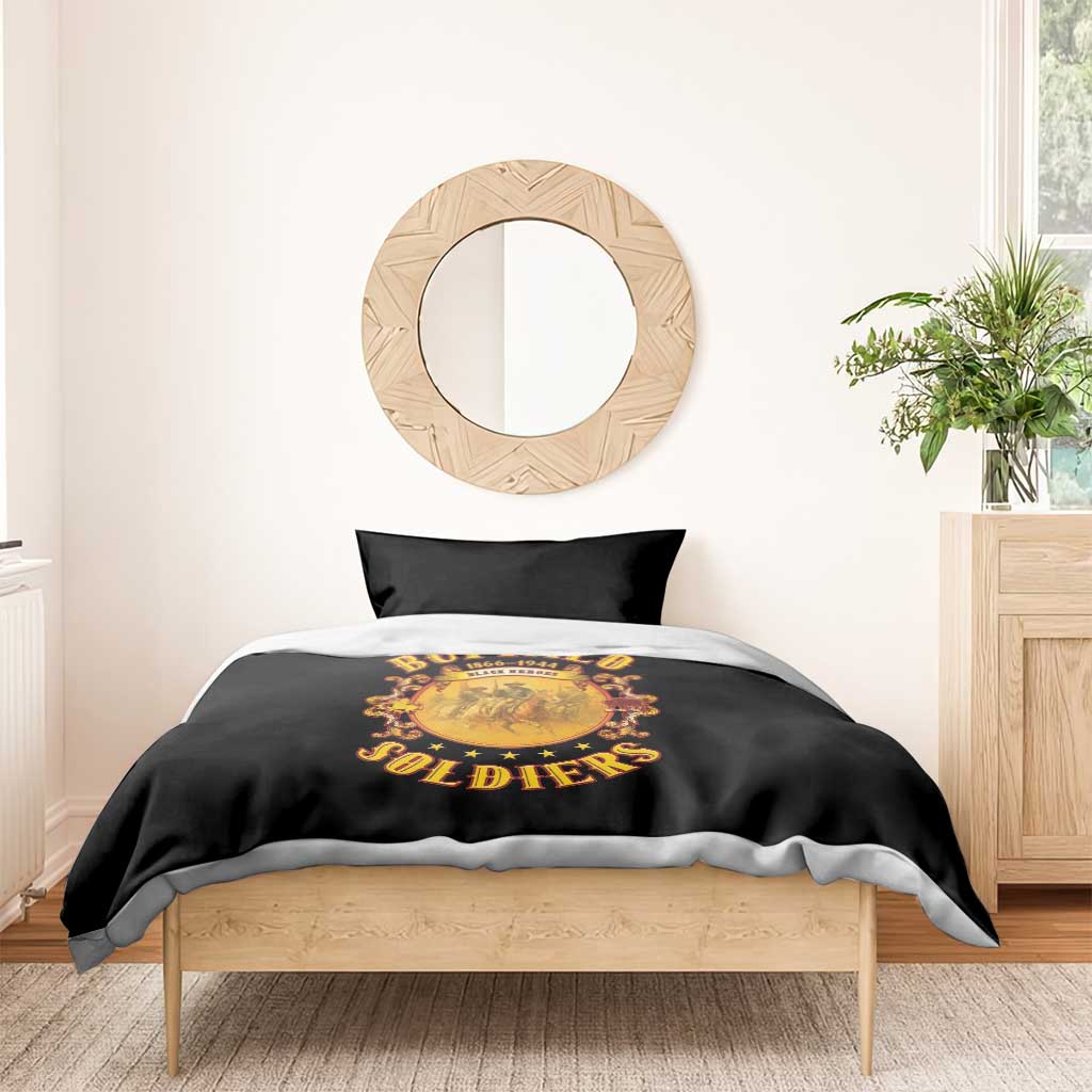 Honor Buffalo Soldiers Bedding Set African American Cavalry Black Version LT05