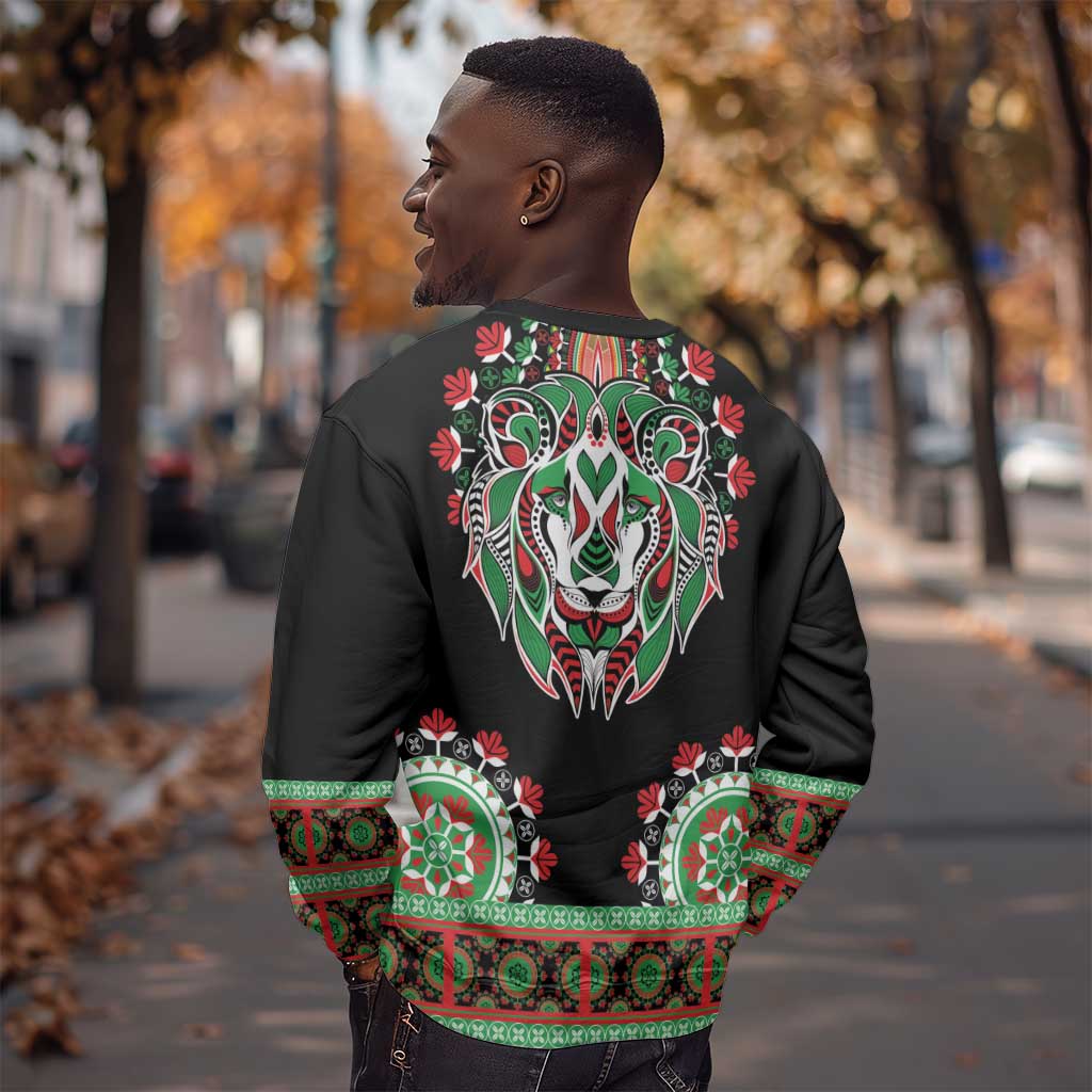 Libya Barbary Lion Sweatshirt Dashiki Simple Style LT05