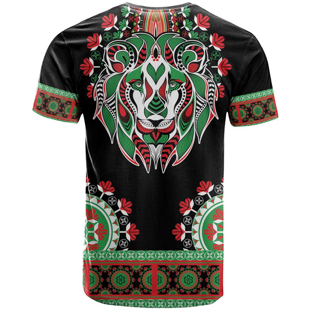 Libya Barbary Lion T shirt Dashiki Simple Style LT05
