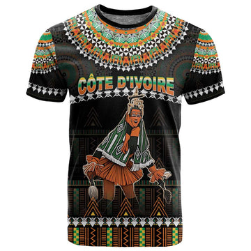Ivory Coast Festival Of Masks T shirt Traditional Zaouli Dance LT05