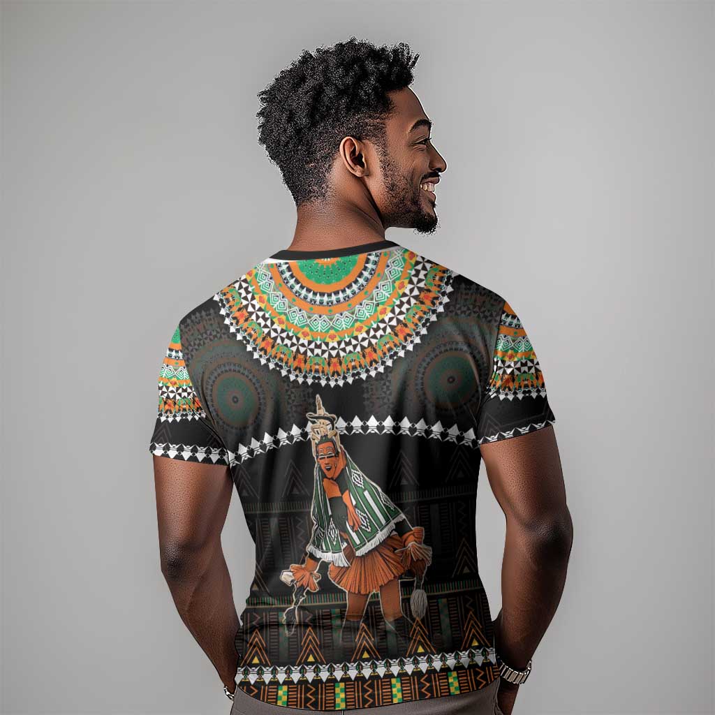 Ivory Coast Festival Of Masks T shirt Traditional Zaouli Dance LT05
