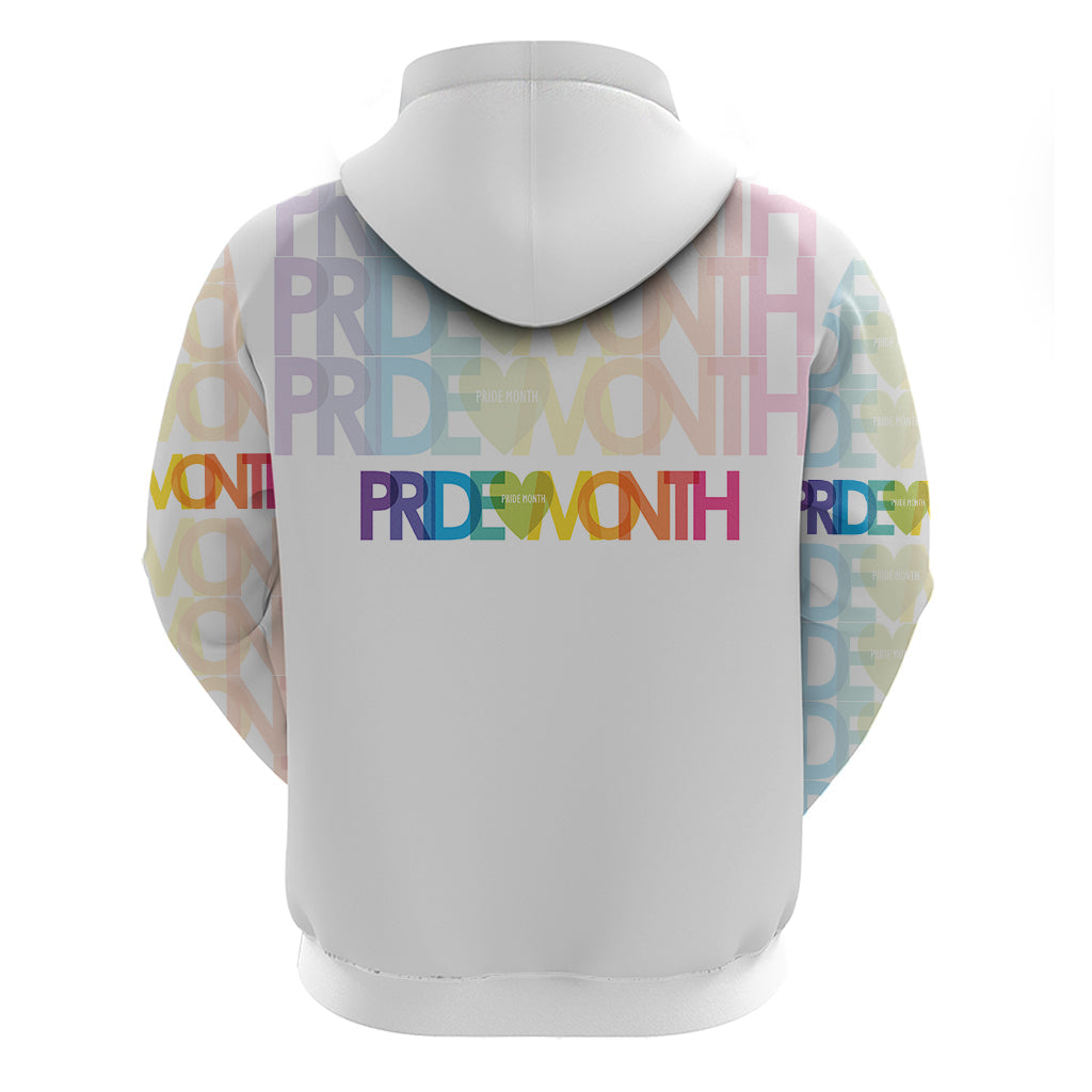 Happy Pride Month Hoodie White Vibe LT6
