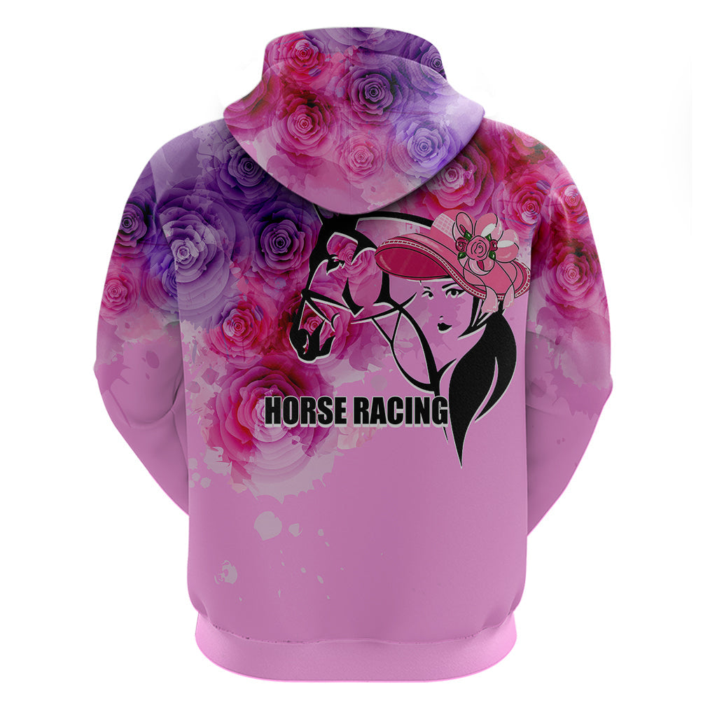 Kentucky Horse Racing Hoodie Derby Girl Pink Style LT6