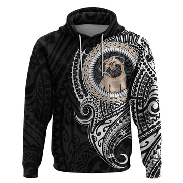 Polynesian Pug Dog Hoodie Dog In My Heart LT6