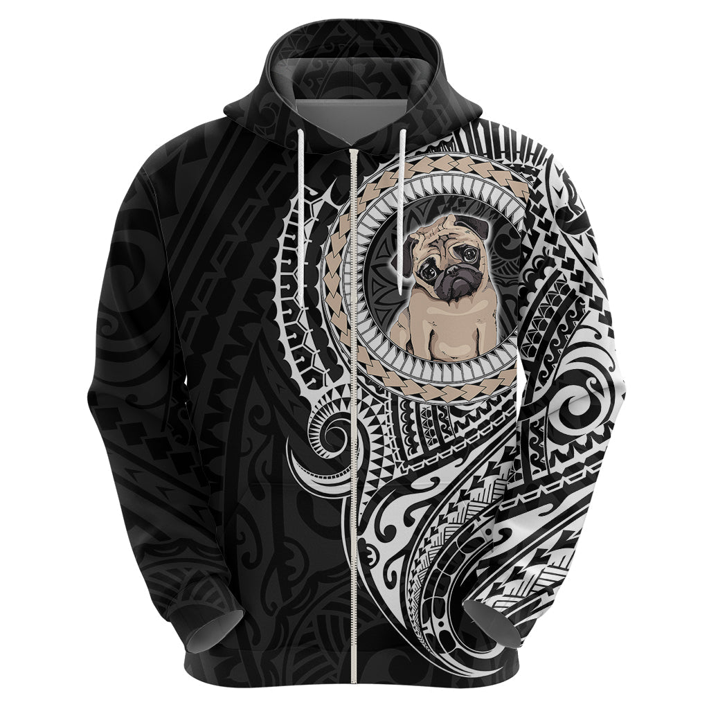 Polynesian Pug Dog Hoodie Dog In My Heart LT6