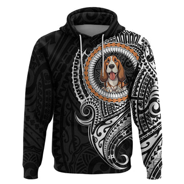 Polynesian Basset Hound Dog Hoodie Dog In My Heart LT6