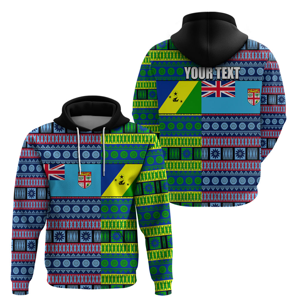 Custom Malampa Fiji Hoodie Tribal Patterns LT6