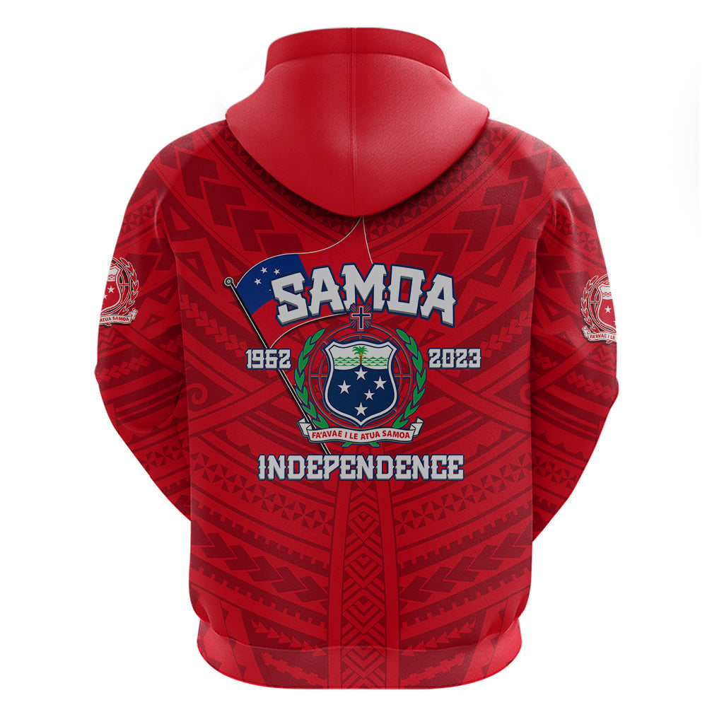 Samoa Independence Hoodie 2023 Red Style LT6