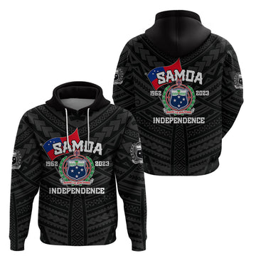 Samoa Independence Hoodie 2023 Black Style LT6