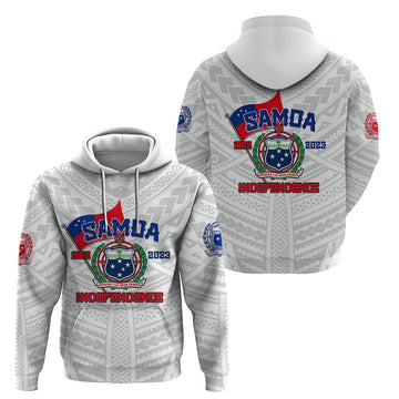 Samoa Independence Hoodie 2023 White Style LT6