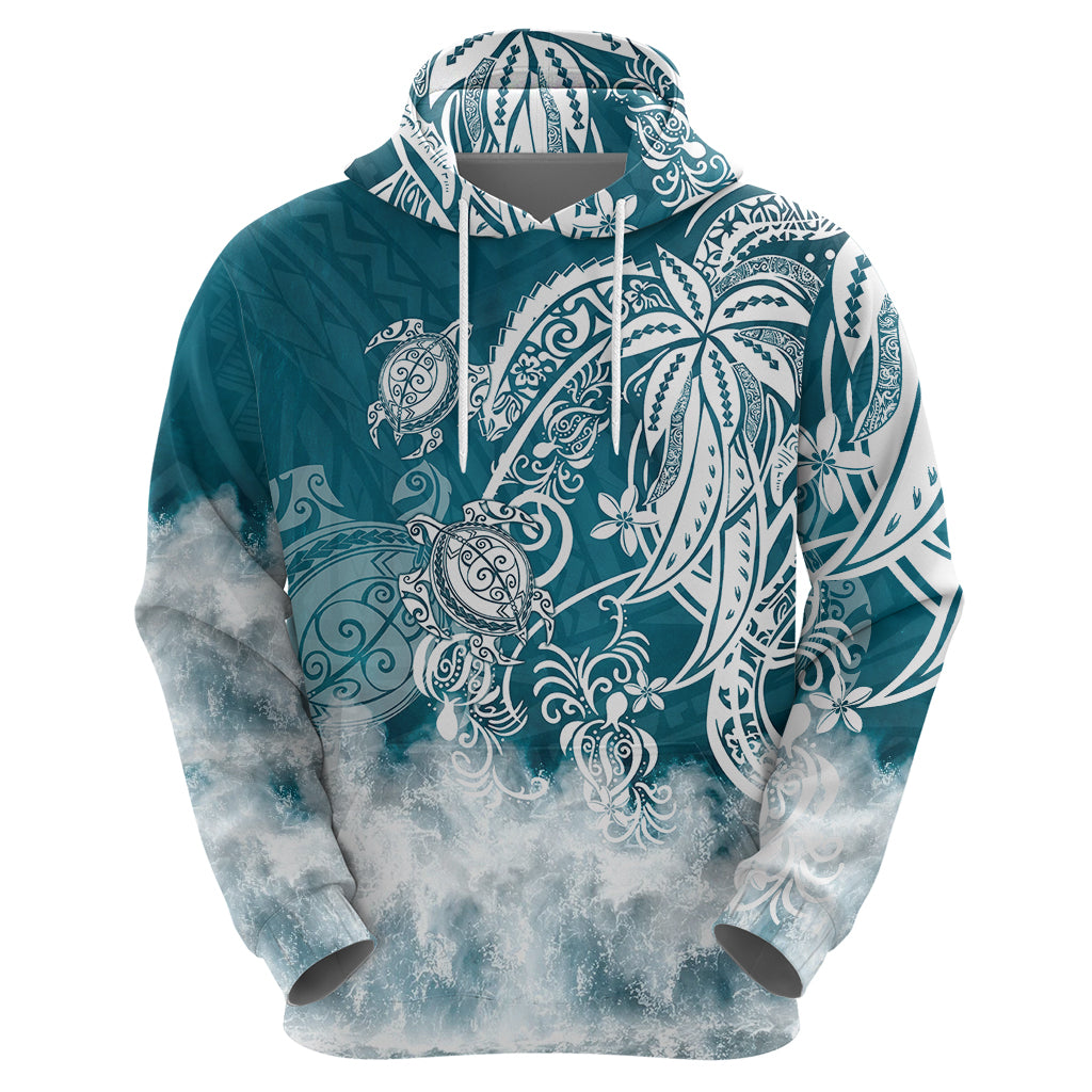 Polynesian Sea Turtle Hoodie Tribal LT6