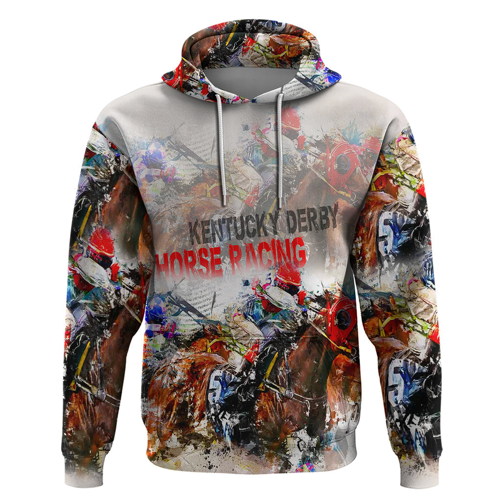 Horse Racing Hoodie Art Style LT6