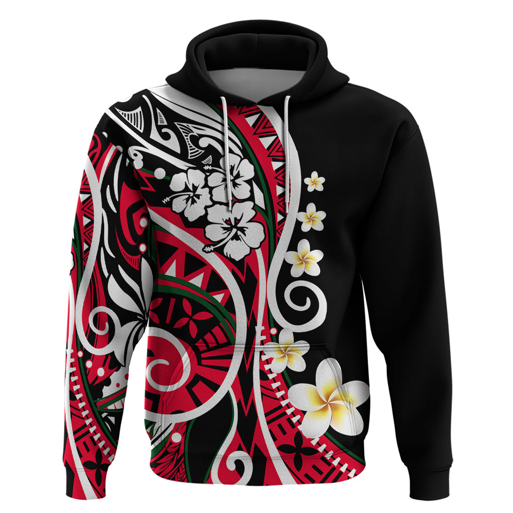 Plumeria Polynesian Hoodie Trending Red LT6