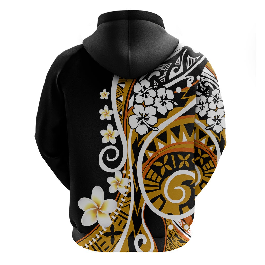 Plumeria Polynesian Hoodie Trending Gold LT6