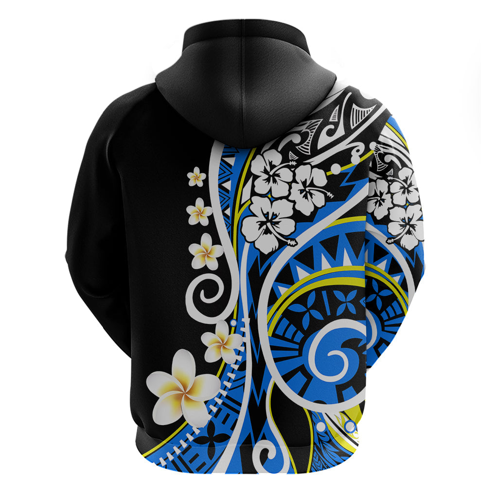 Plumeria Polynesian Hoodie Trending Blue LT6