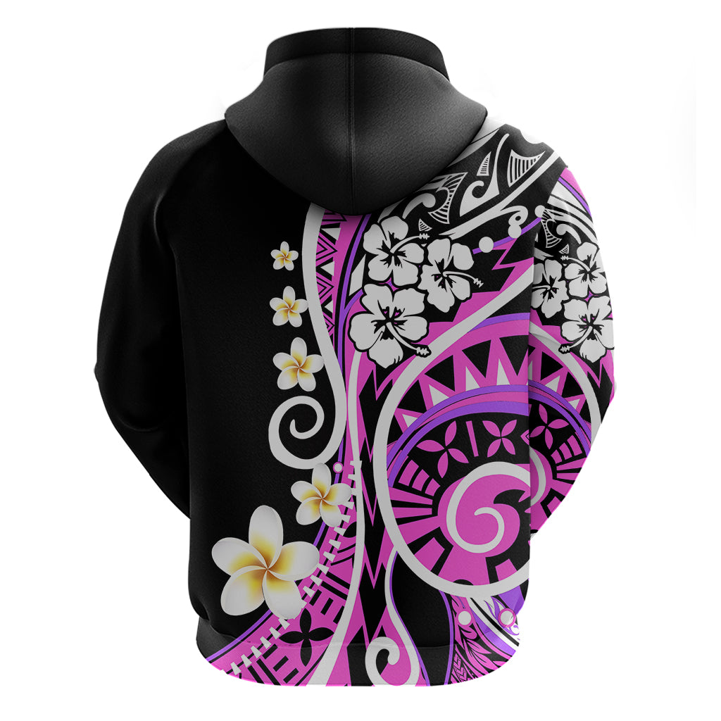 Plumeria Polynesian Hoodie Trending Pink LT6