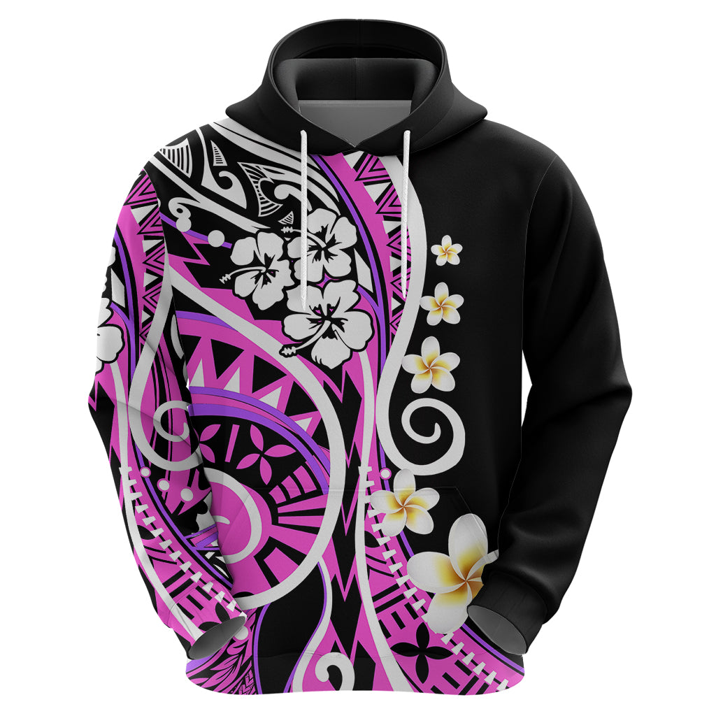 Plumeria Polynesian Hoodie Trending Pink LT6