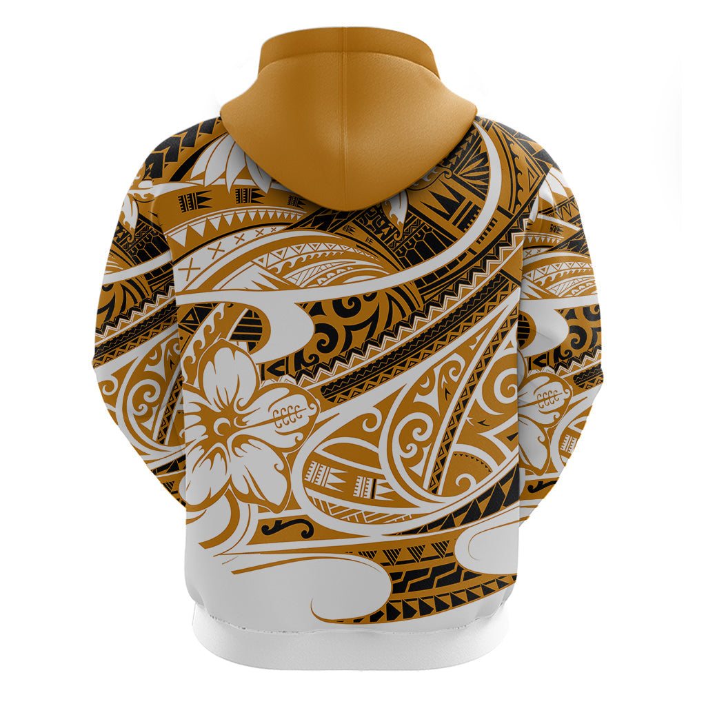 Polynesian Tribal Hoodie Gold LT6