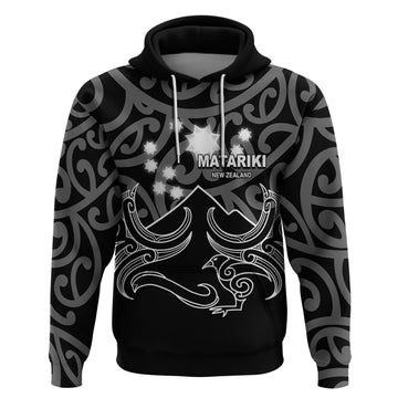 Matariki New Zealand Hoodie Maori New Year White LT6