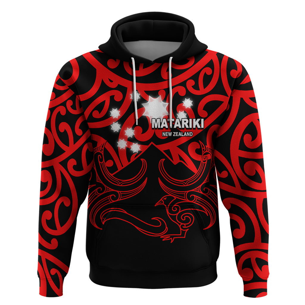 Matariki New Zealand Hoodie Maori New Year Red LT6