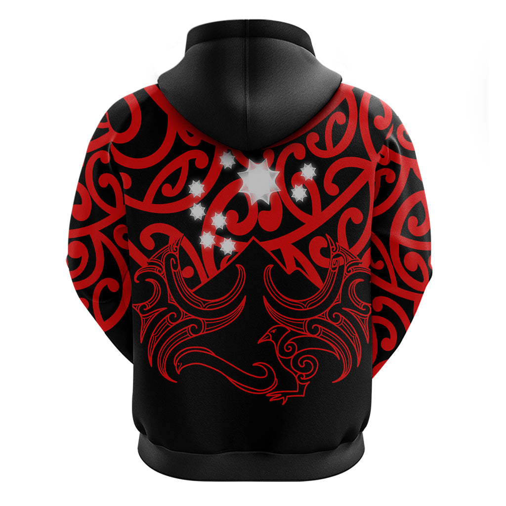 Matariki New Zealand Hoodie Maori New Year Red LT6