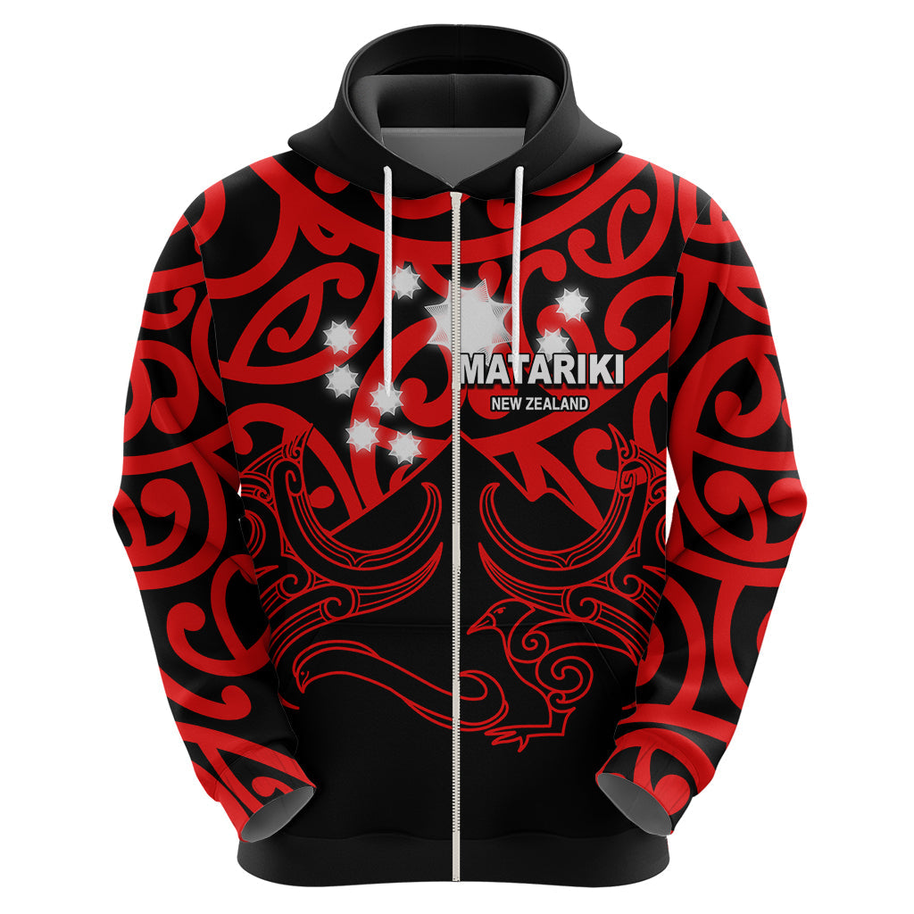 Matariki New Zealand Hoodie Maori New Year Red LT6