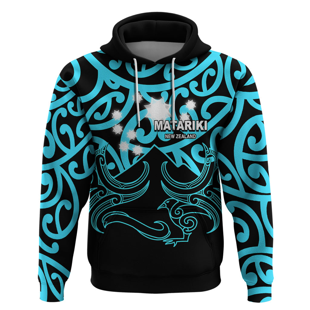 Matariki New Zealand Hoodie Maori New Year Light Blue LT6